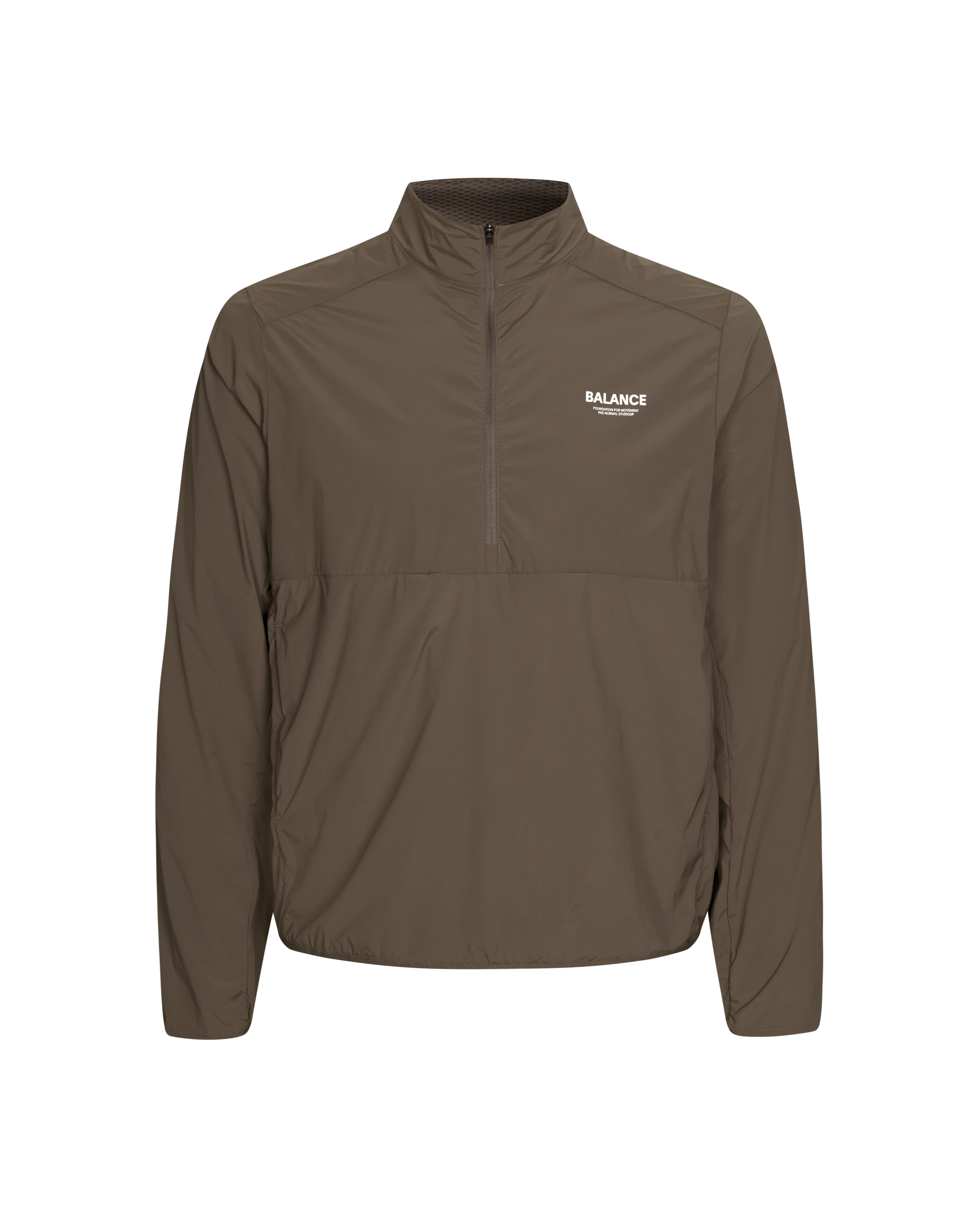 Men's Balance Half Zip Jacket - Dusty Brown