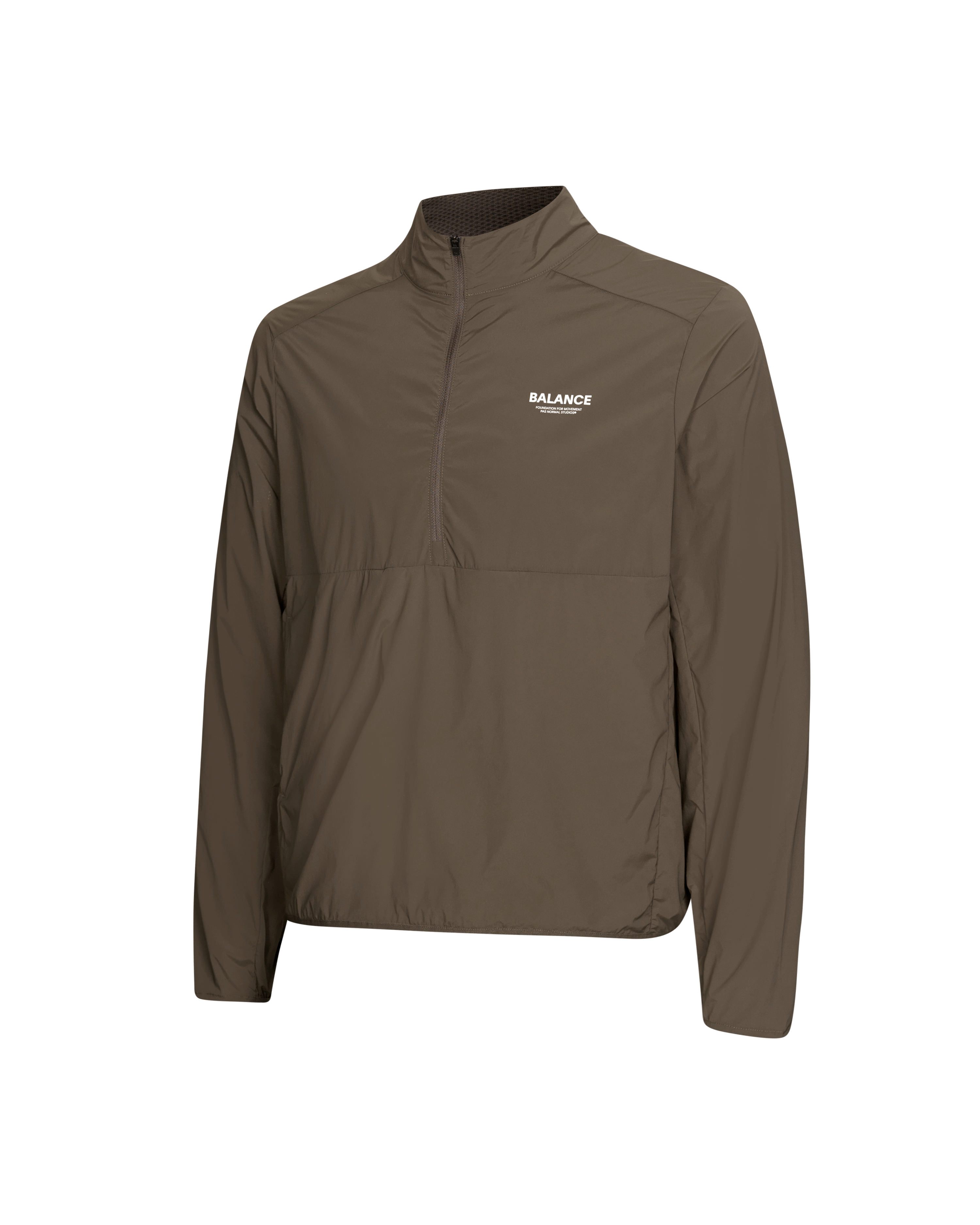 Men's Balance Half Zip Jacket - Dusty Brown