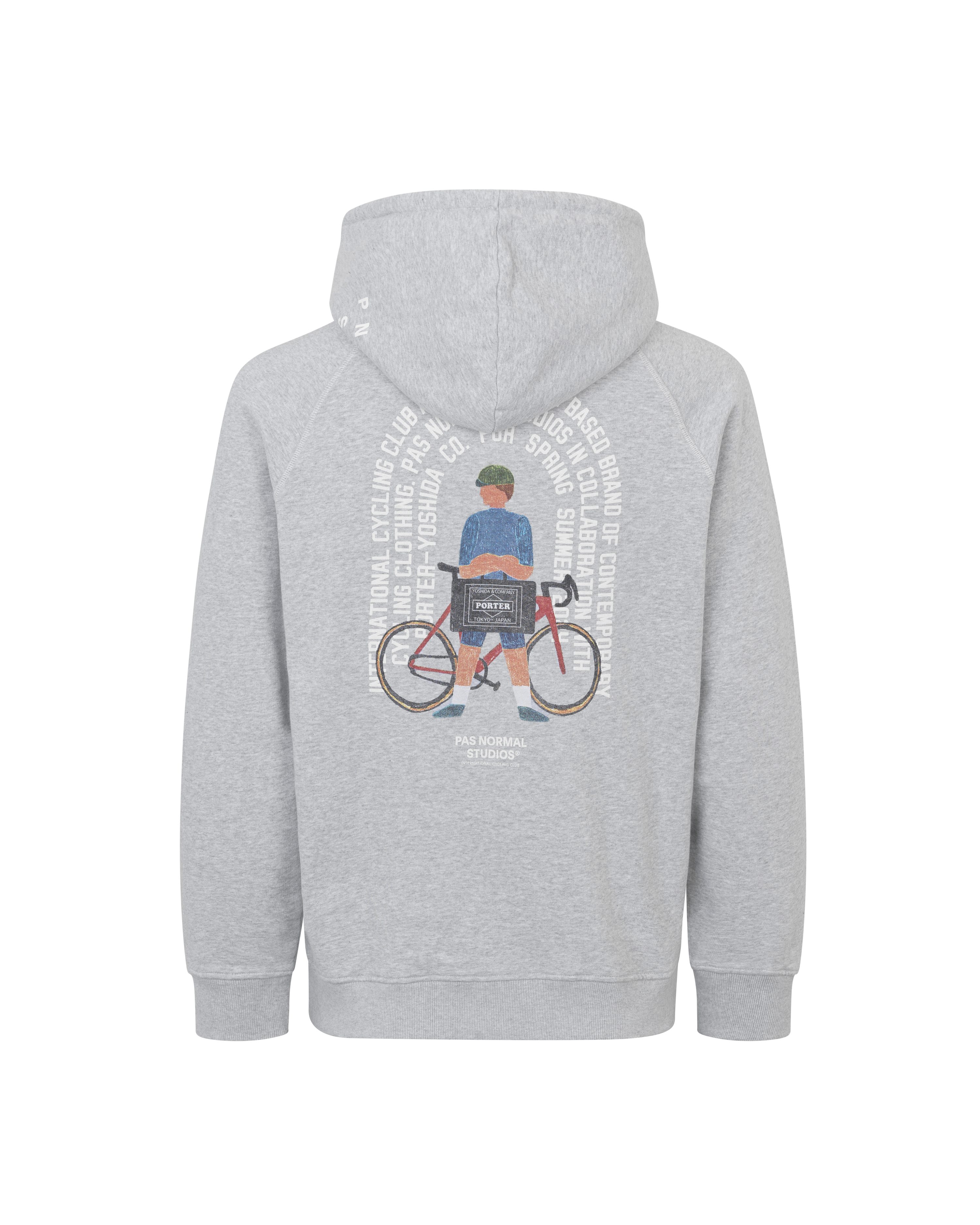 Men's Porter Off-Race Logo Hoodie - Grey